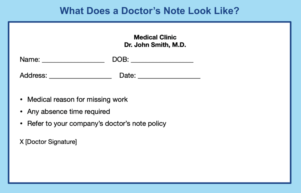 Doctor's Note Template